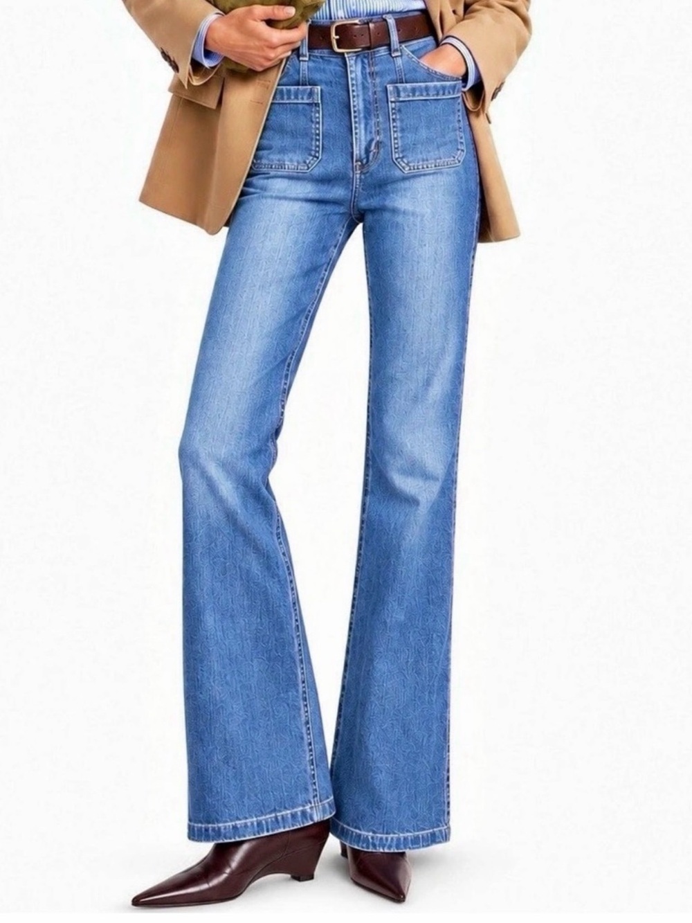 GAP - High Rise '70s Flare Jeans Blue Waist 27 / 4R, Like New